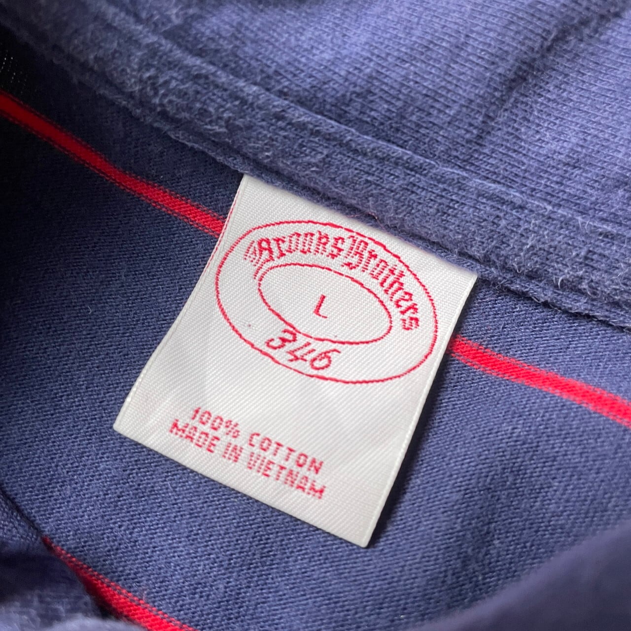 90年代 Brooks Brothers 346  ブルックスブラザーズ ボーダー ポロシャツ メンズL