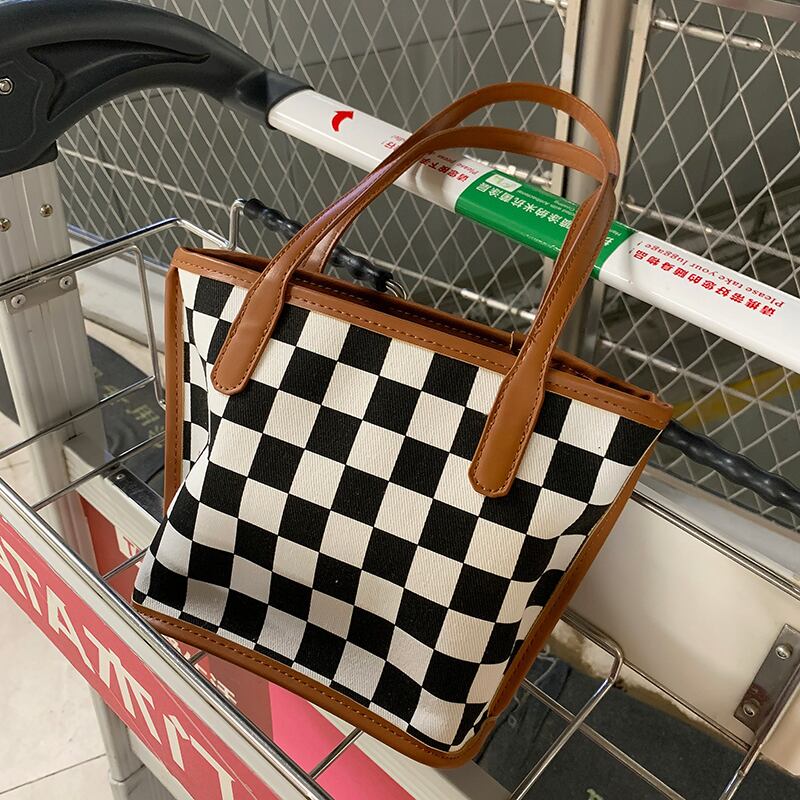 格子柄シングルサマー 夏物 トートバッグ Tiancai_Wing_Bag63295789803