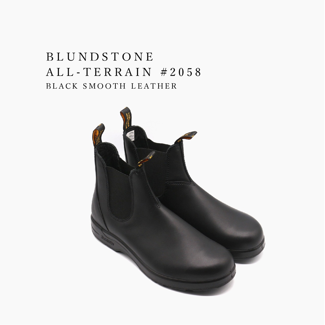 Blundstone ブランドストーン サイドゴア ブーツ チェルシーブーツ メンズ レディース ビブラム ソール ALL-TERRAIN BS 2058 009 BLACK SMOOTH LEATHER ブラック