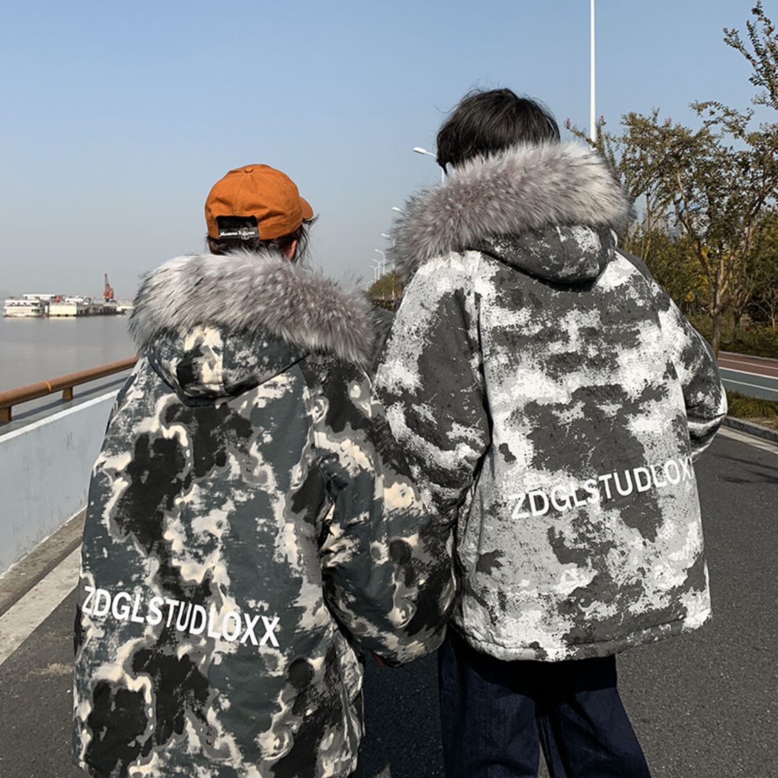 ◎ ジャケット ウィンターフード迷彩柄♡ コットン 冬物 ⦿韓国 韓流 