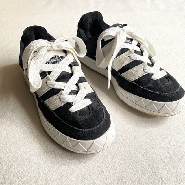 90s USA製 CONVERSE ALL-STAR VELCRO LEATHER HI BLACK OLD VINTAGE