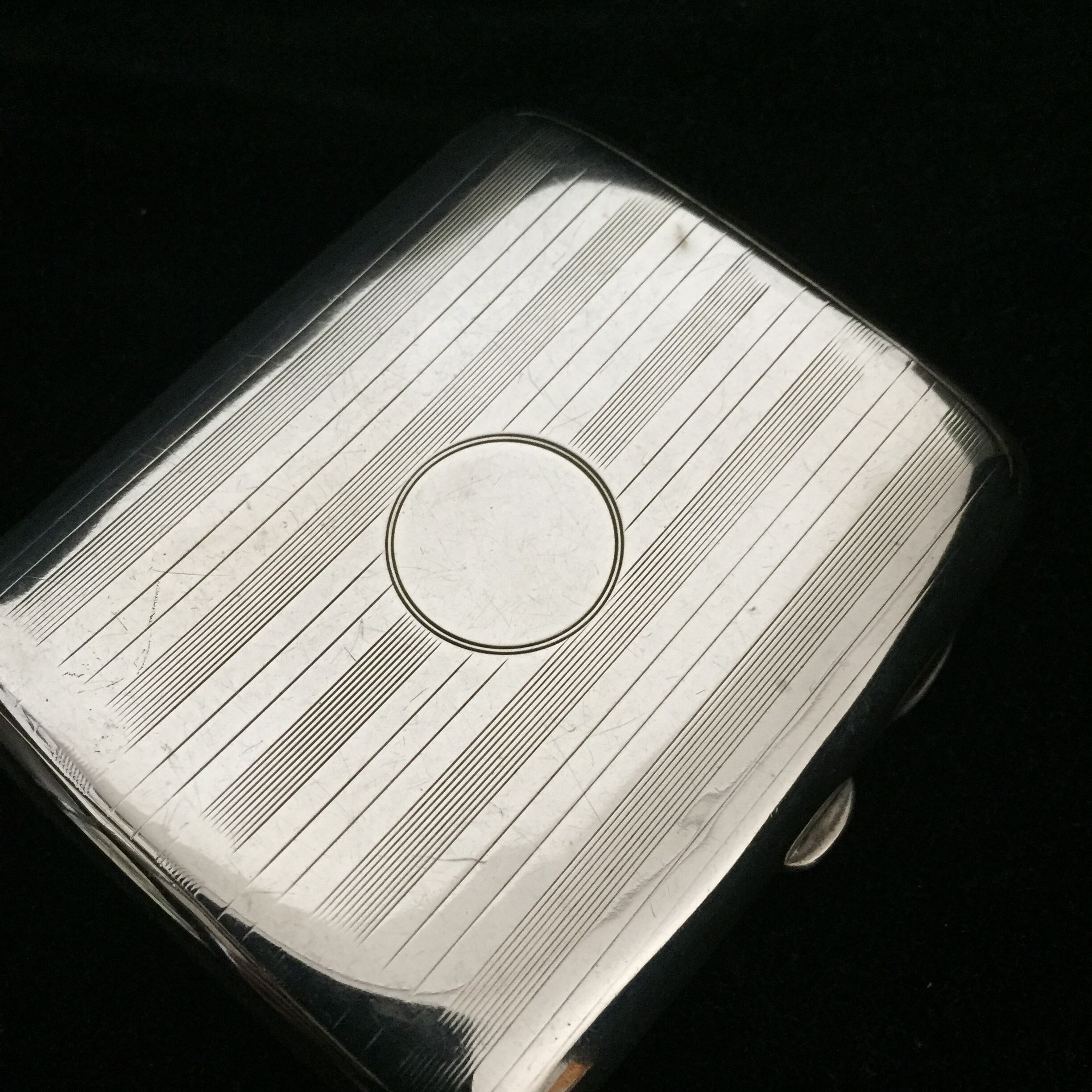 Art Deco Sterling Silver Cigarette Case