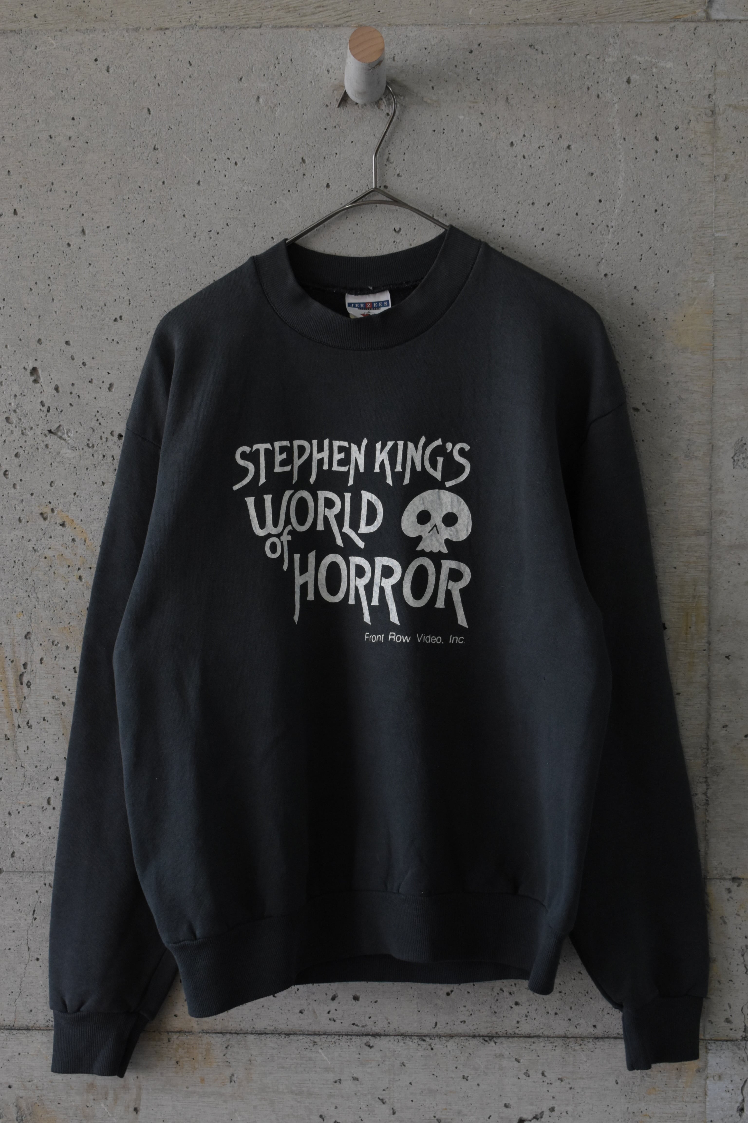 Skull print ink black sweatshirt