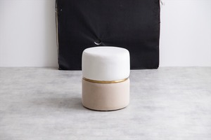 Alina ベロアバイカラースツール