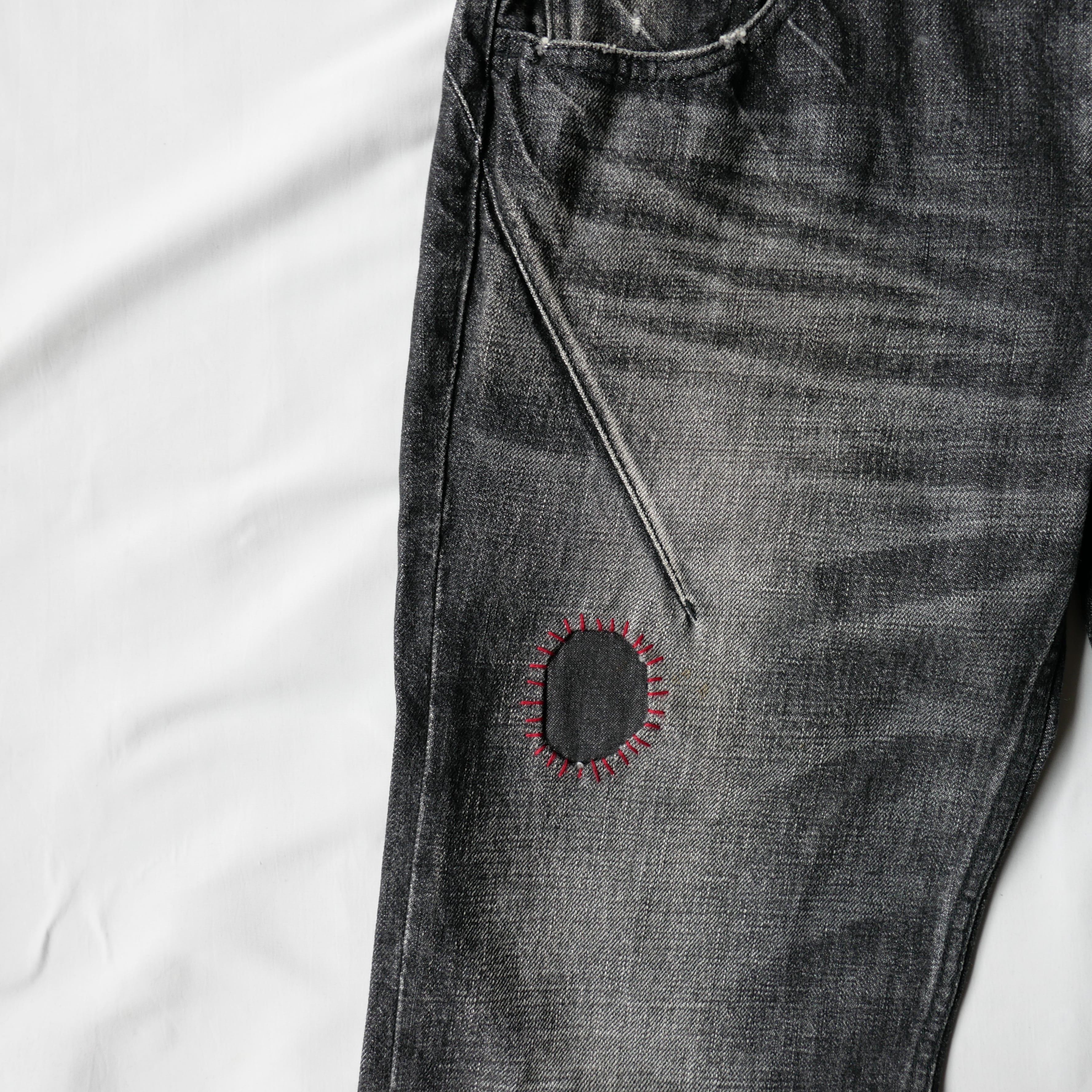 n(n) by NUMBER (N)INE BLACK DENIM PANTS | safarionline