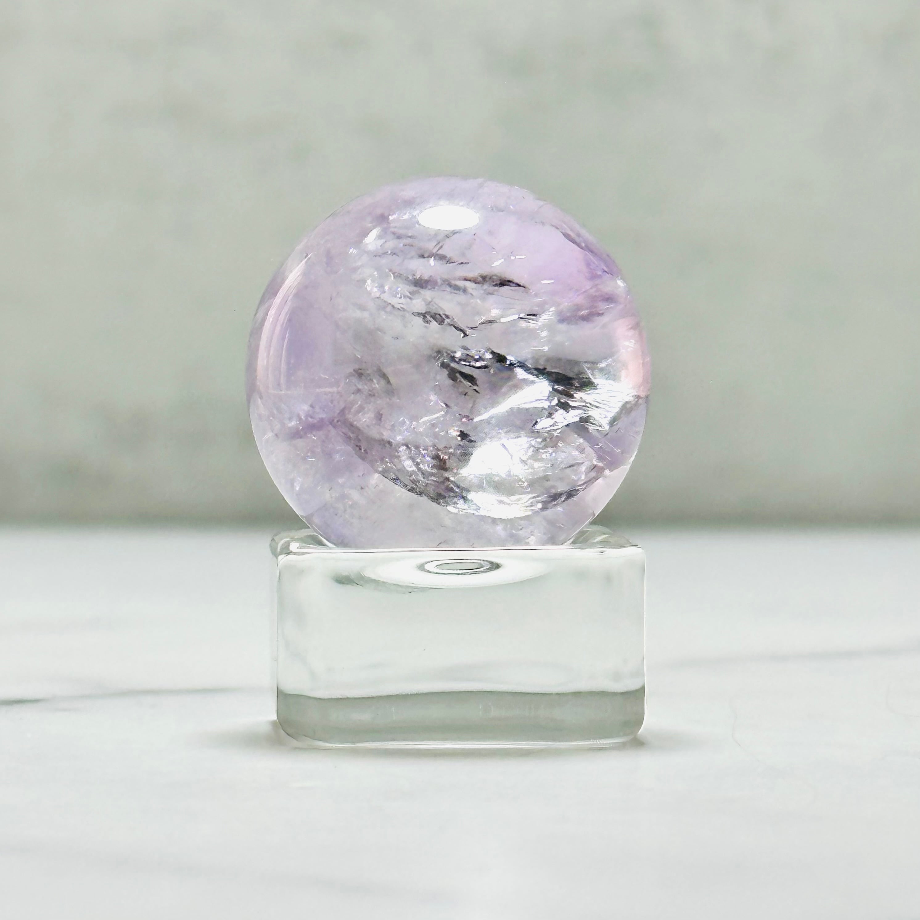 癒しの天然石｜ラベンダーアメジストスフィア Φ28mm | Mt.Sophia