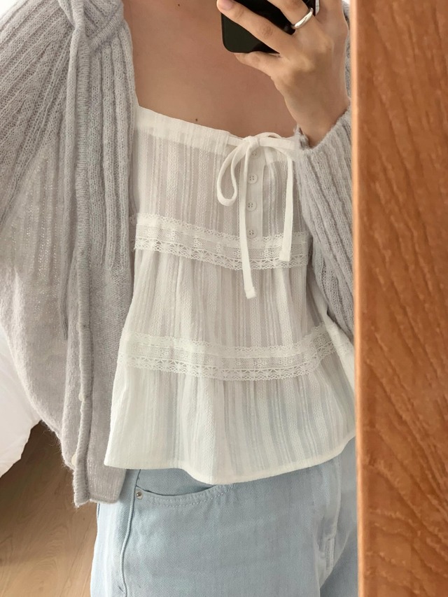 (予約)liter / Nana bustier blouse