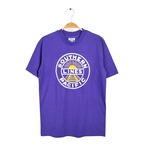 80s サザンパシフィック鉄道 企業系 USA製 ヴィンテージ Tシャツ 企業ロゴ パープル シングルステッチ ヘインズ サイズM 古着 BZ0515