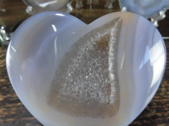 【瑪瑙カービング】　ハート瑪瑙　no.5