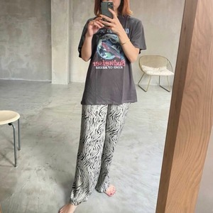 【AMBASSADOR SELECT】ゼブラパターンワイドパンツ　A0535