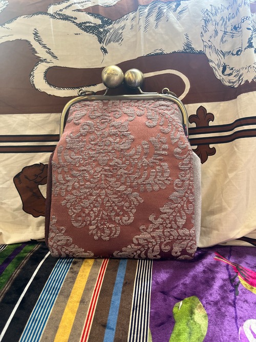 Sスクエア ブラウン ゴールド エレガント