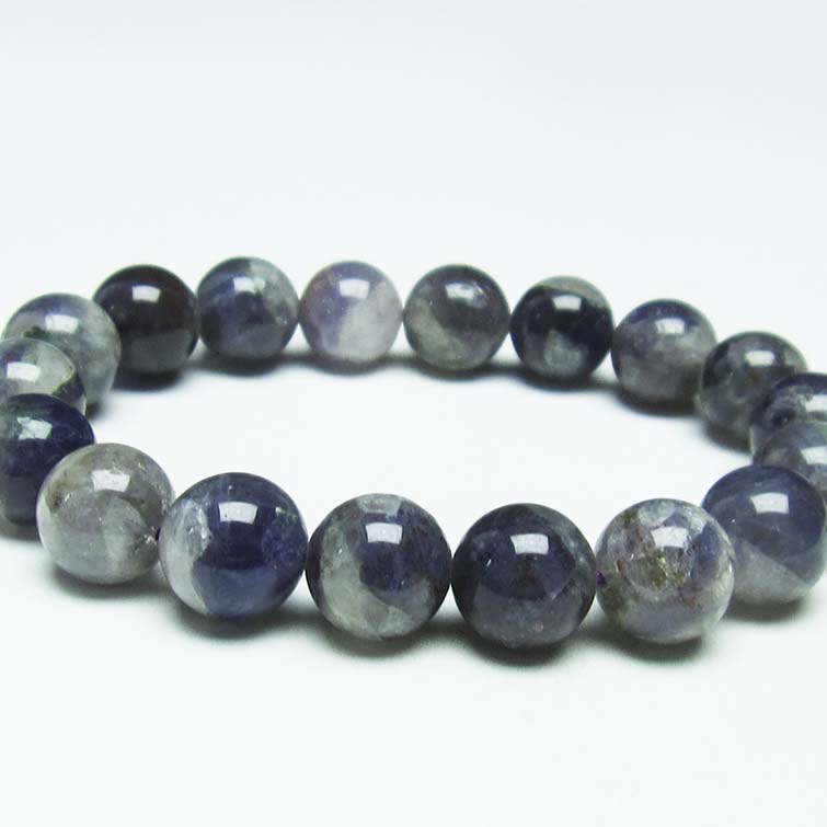 アイオライト ブレスレット 10mm レピドクロサイト入り アイオライト