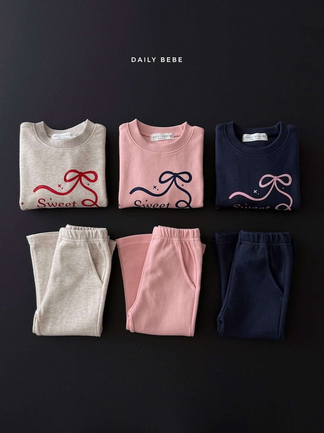 【取寄】Dailybebe プリンセスブーツカットセットアップ｜秋服｜韓国子供服｜26/AT