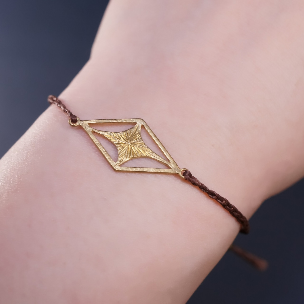 【Drithligh】真鍮×マクラメブレスレット