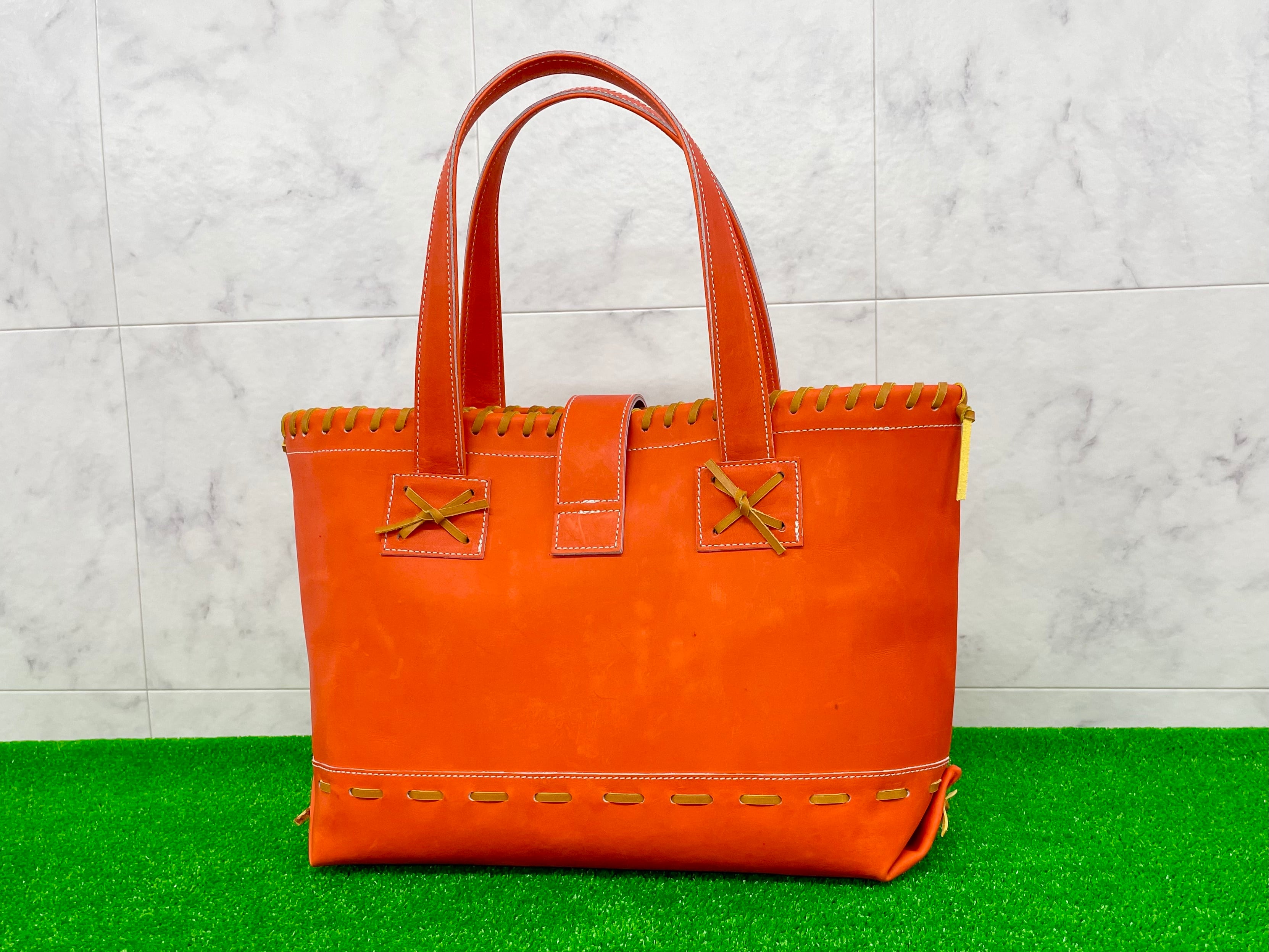 久保田スラッガー グローブレザー本革トートバッグ (大) 24L