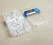 コクヨ(KOKUYO) プラスチック画鋲 ダルマタイプ 透明 カヒ-25T