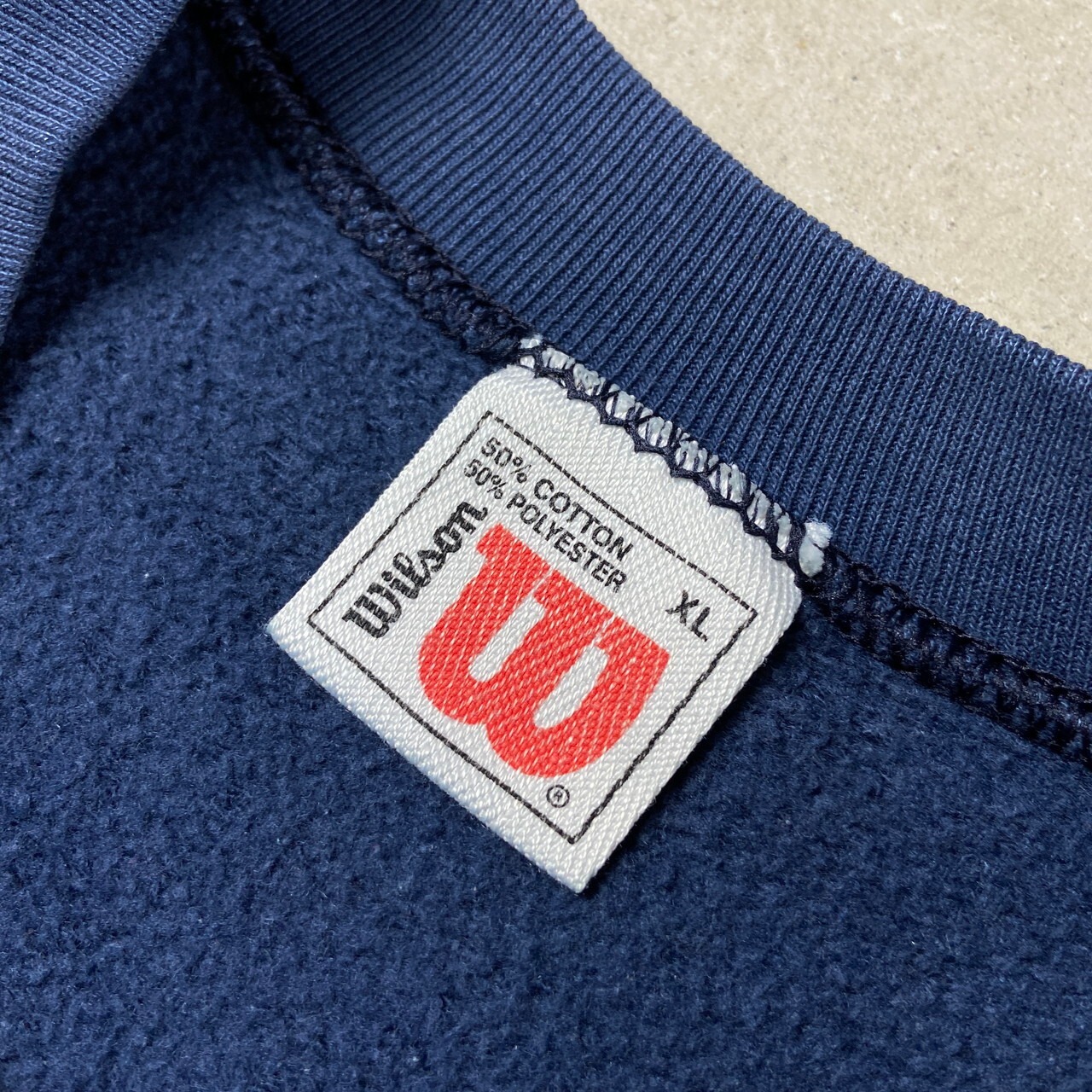 90年代 USA製 Wilson ウィルソン ワンポイントロゴ 刺繍 スウェット 