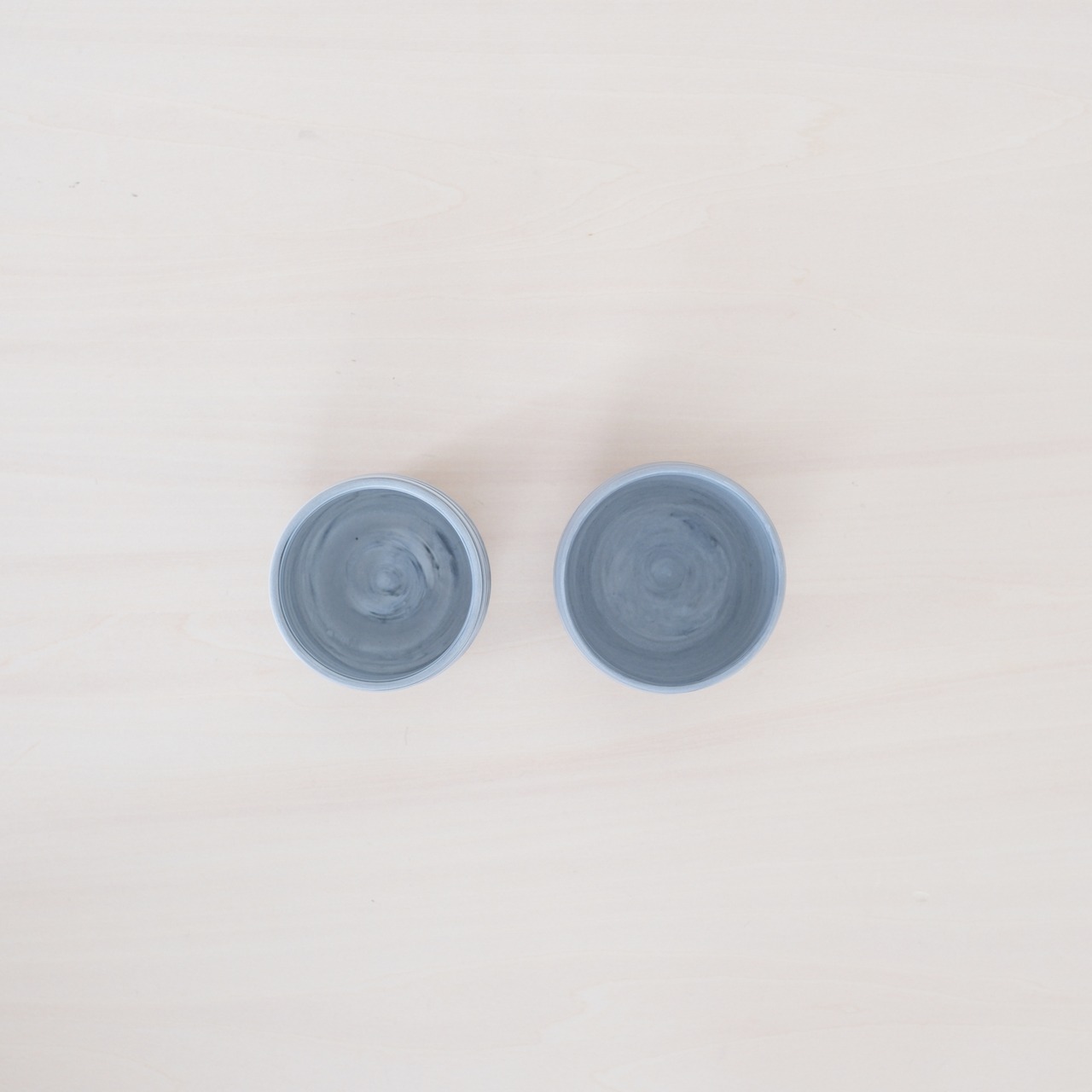 マーブル模様の酒器  2個セット