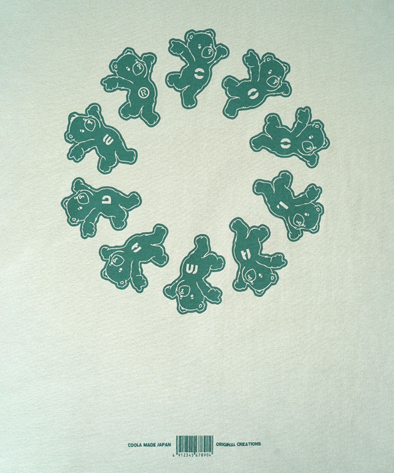 COOLAサークルベアープリントコンパクトTシャツ (MINT)　CQ-48100