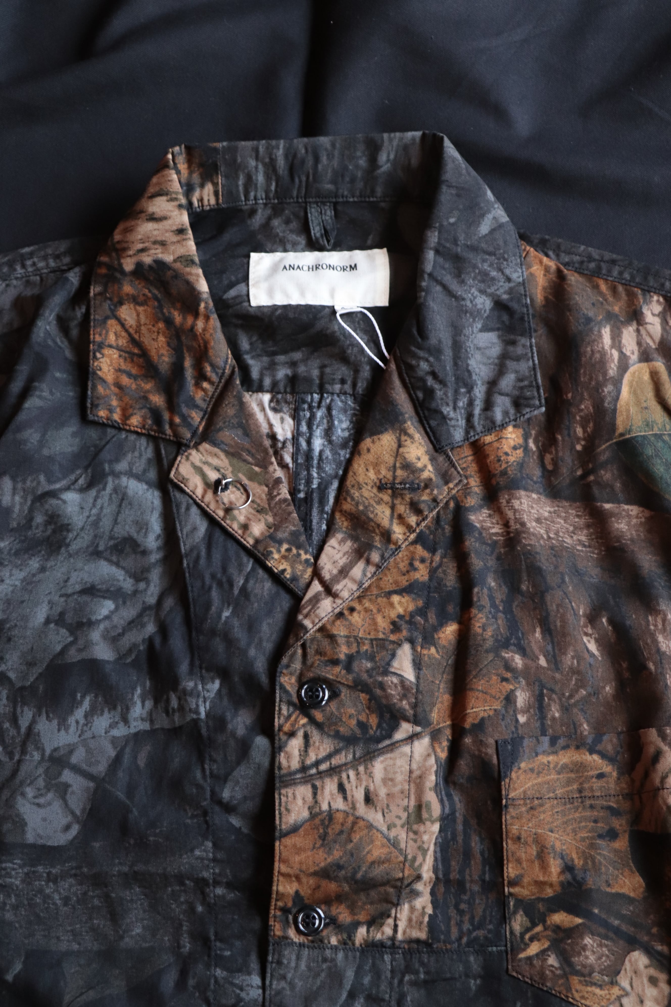ANACHRONORM/アナクロノーム PATCH WORK S/S COVERALL SHIRT BROWN