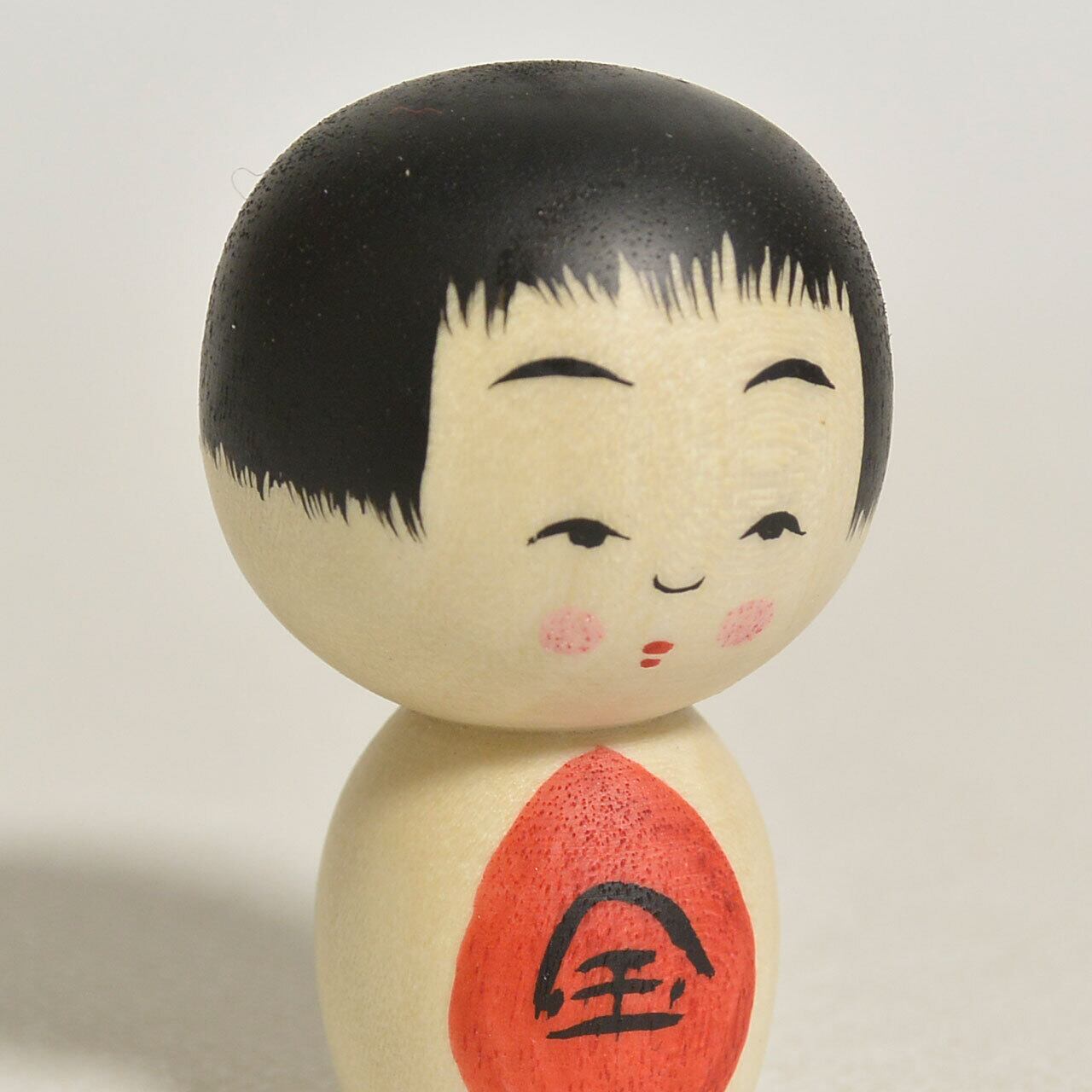 小さな金太郎ちゃんこけし 約1寸 約3.5cm 鈴木明 工人（作並系）#2409