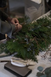 土に還るクリスマスリースの会　 in 摘季