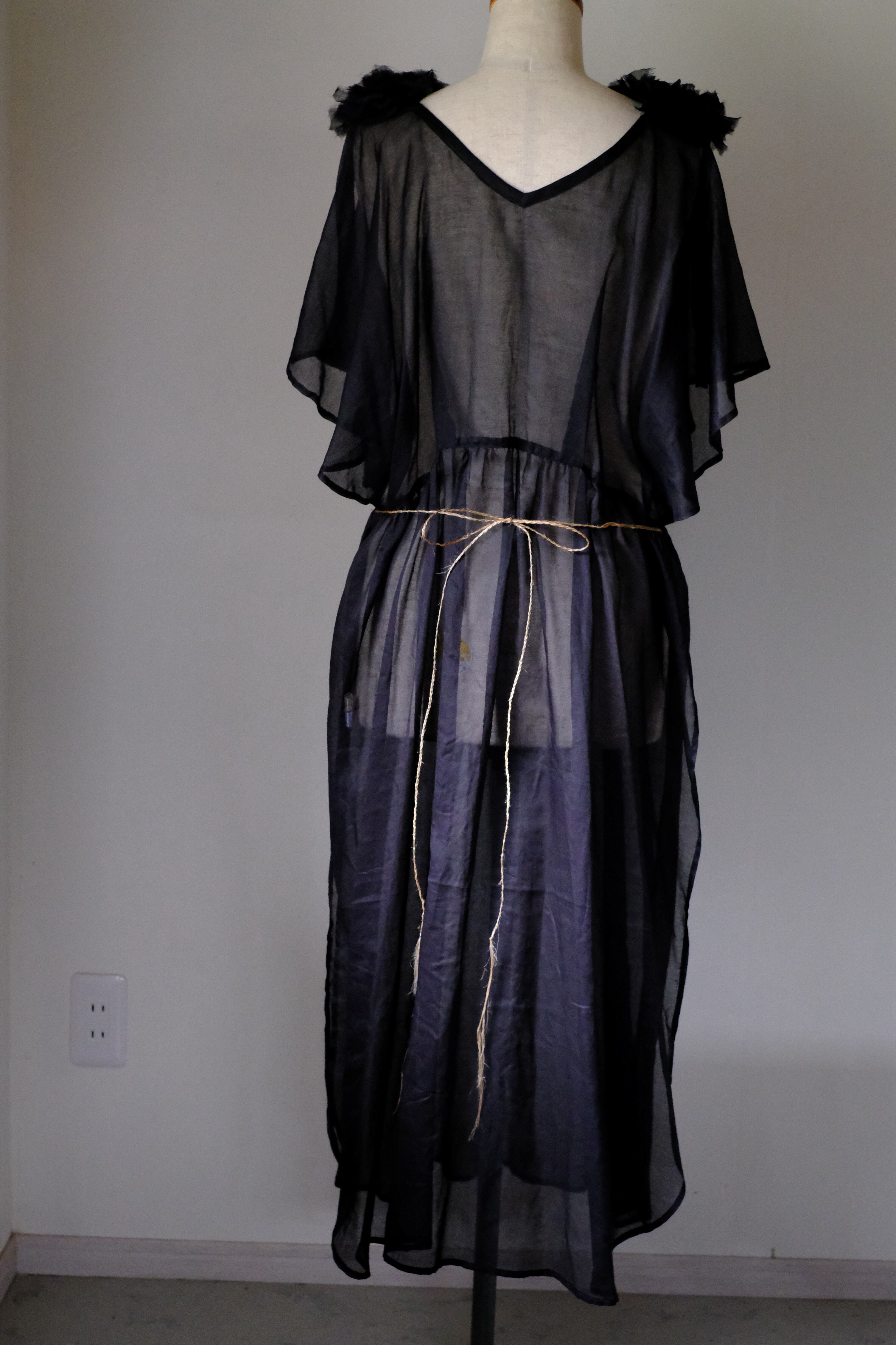 シアーワンピース cl-132(ブラック)