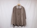 HOMELESS TAILOR”Velour Knit Shirt Beige”