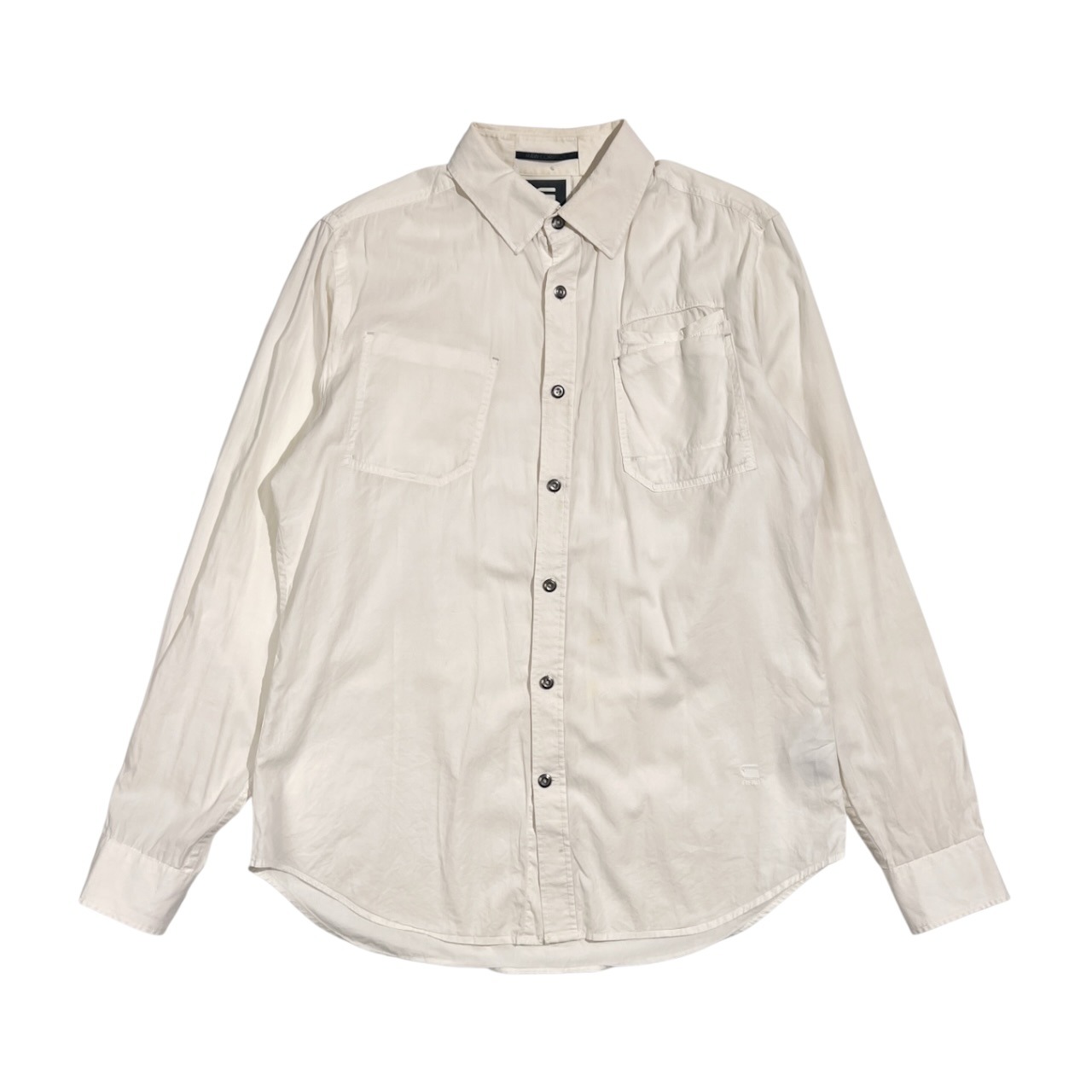 G-STAR RAW ジースターロウ RAW CORRECT 長袖シャツ サイズ L /ホワイト系 メンズ  ワーク