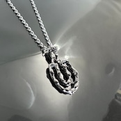OPEN HORSESHOE #1 with GODSIZE® I.D. TAG NECKLACE / オープンホースシュー#1ゴッドサイズ® I.D.タグネックレス
