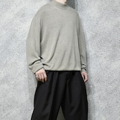 cotton rayon mock neck knit