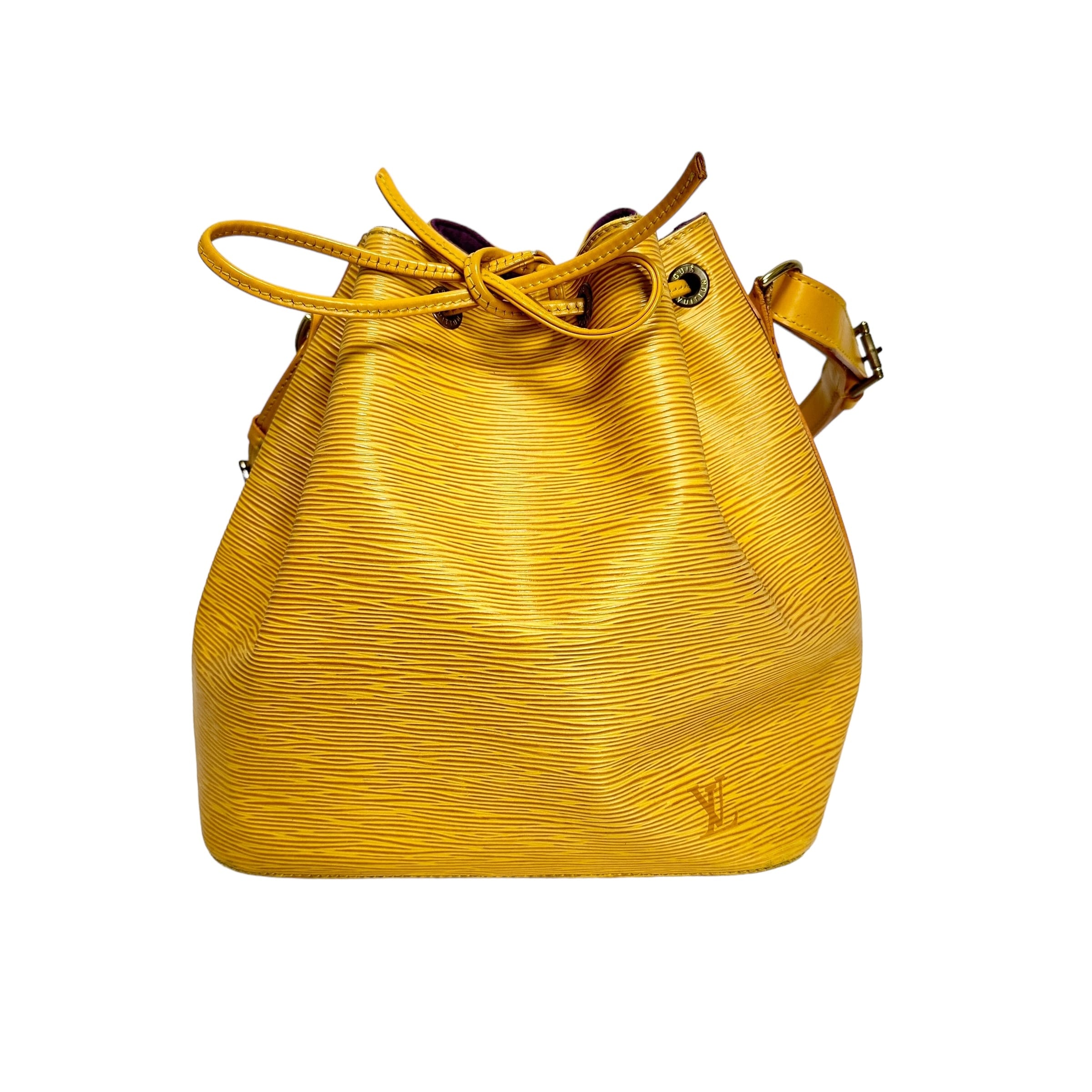 LOUIS VUITTON ルイ・ヴィトン エピ プチノエ イエロー 巾着ショルダー  