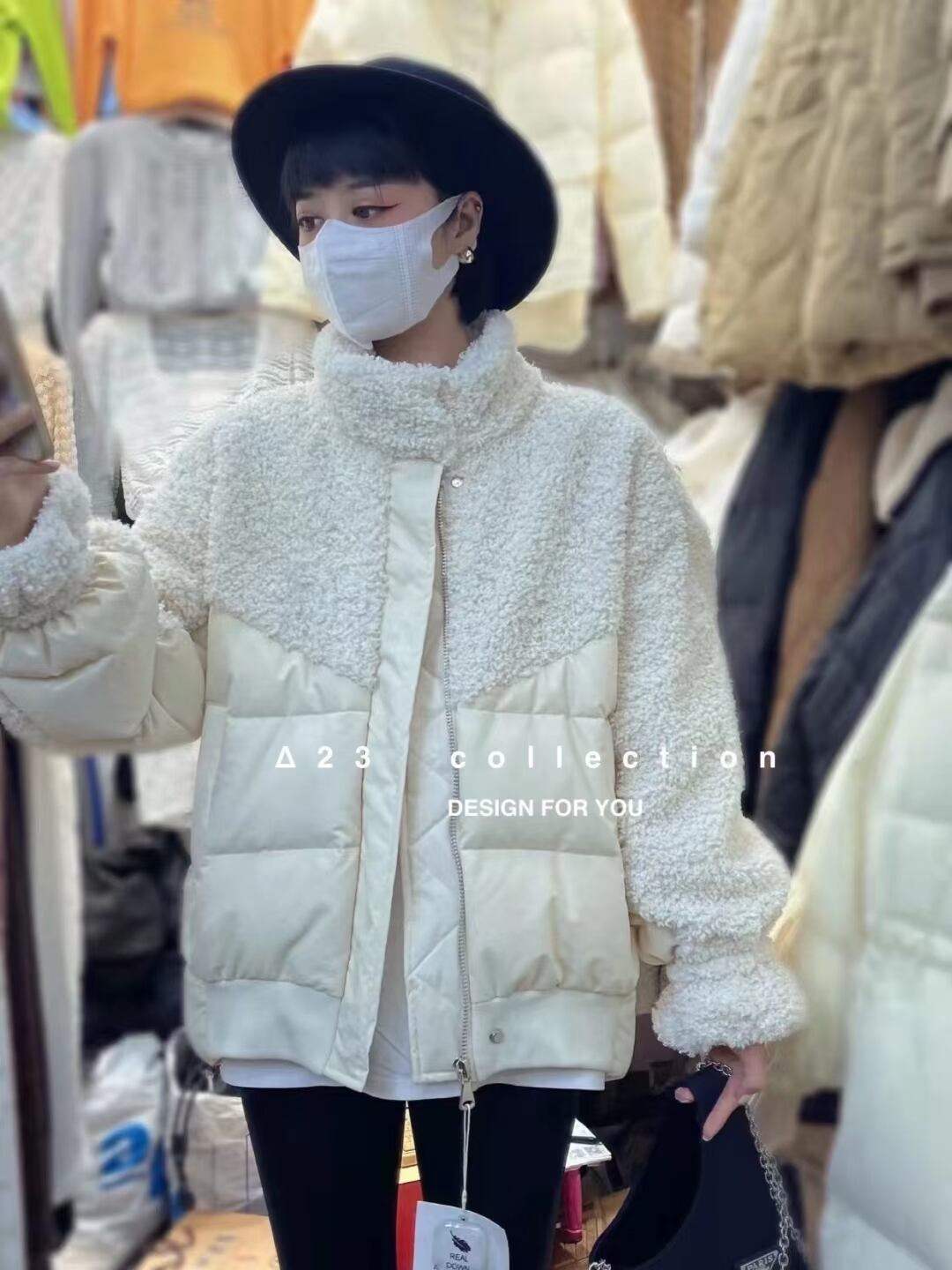 ボア切り替え中綿ジャケット　AJ33172-3315