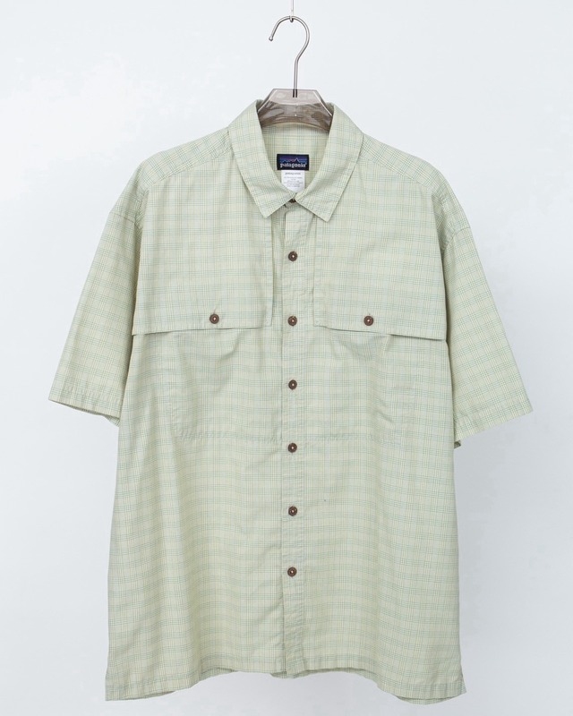 "Patagonia" check pattern short sleeve shirt