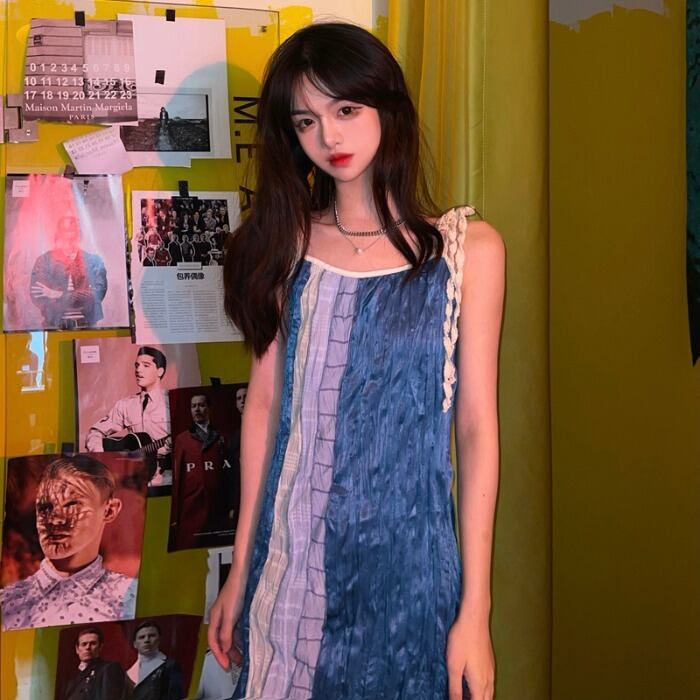 ドレス サマー薄手Aラインスカート 夏物 モンロー56237787601