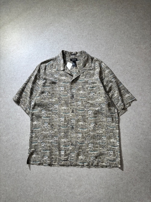 “00s claiborne” silk100 s/s shirt