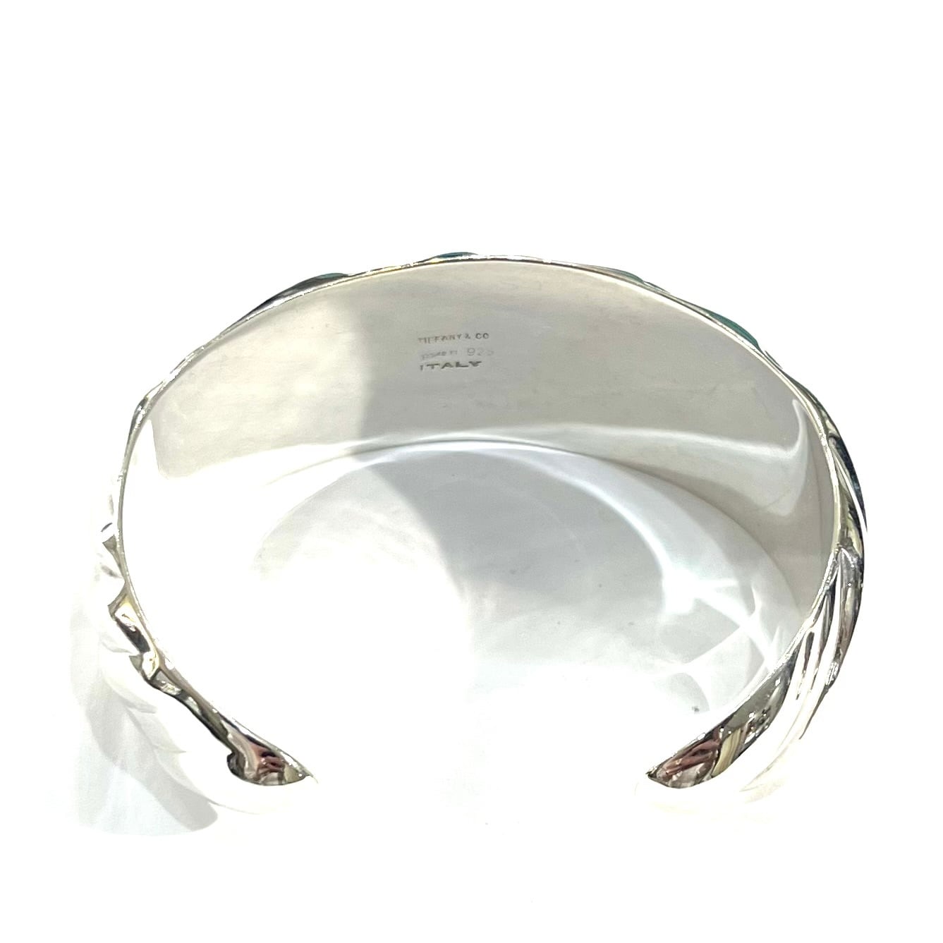 TIFFANY&Co.】ティファニーツイストワイド カフバングル イタリア製