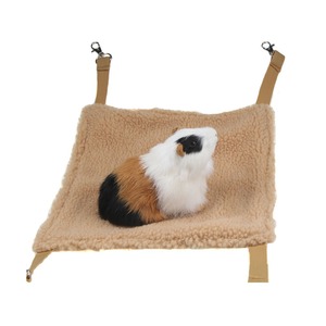 【在庫処分】EMOURSSCJP小動物用 ハンモック ハムスターハウス ハンギングベッド ケージのおもちゃ マウスはフェレットチンチラ 、褐色