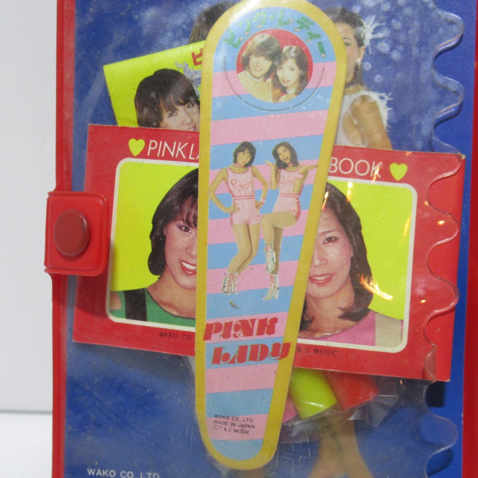昭和レトロ ファンシーバッグ ファッションケース ピンクレディ レッド