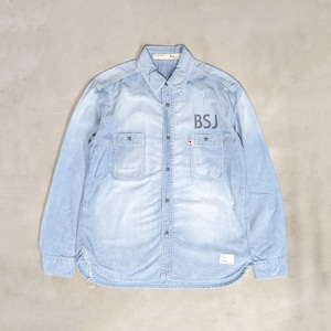 VINTAGE CHAMBRAY SHIRT "BSJ" USED