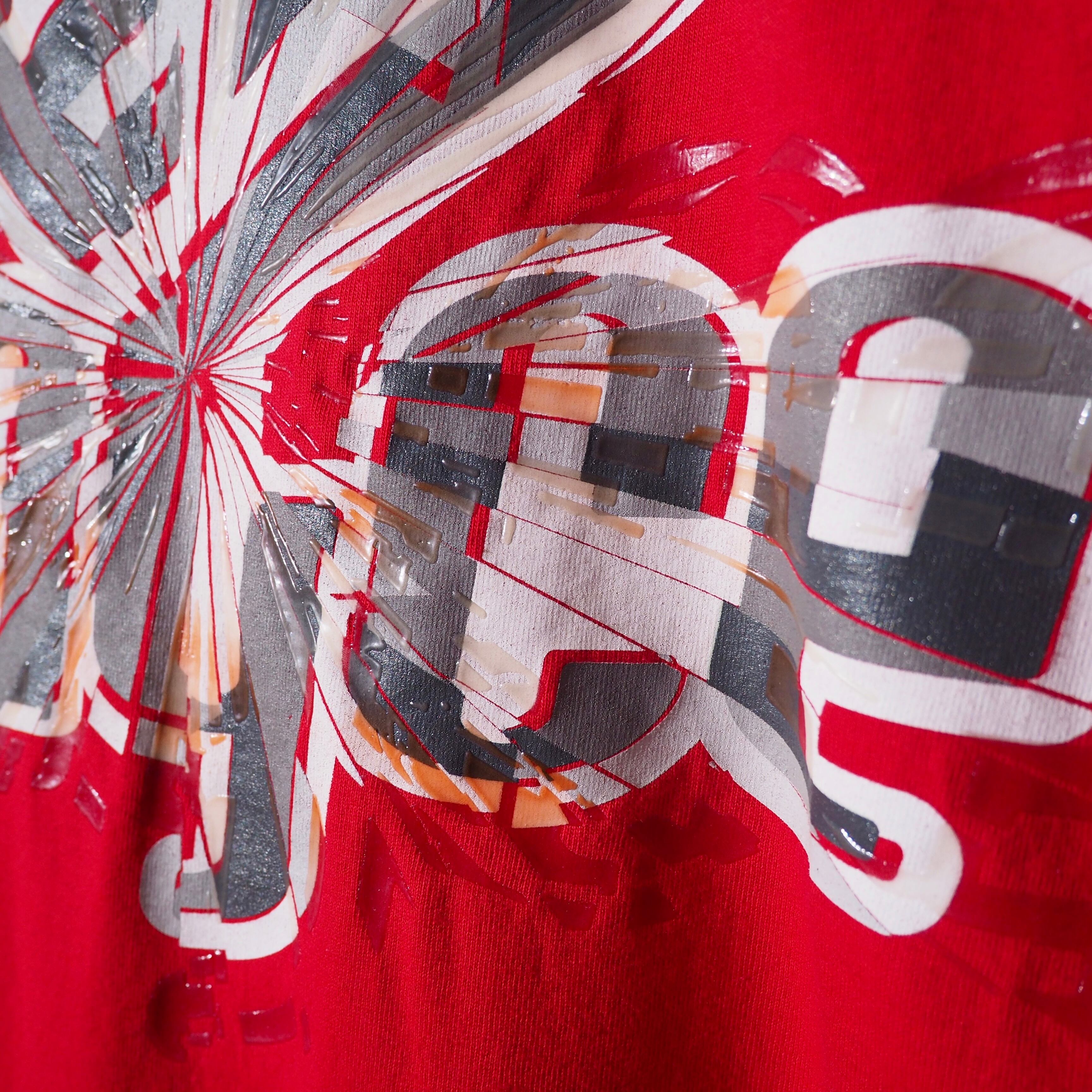 " Special - Made in USA " ” enyce ” Crash logo Printed vintage loose Tee