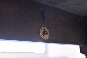 イギリス製 ERCOL/アーコール社 コーヒーテーブル エルム アンティーク調 木製 センターテーブル 物置 ローテーブル 机 ベンチ型 リビング【中古家具/中古インテリア/USED家具ユーズド家具/リサイクル】