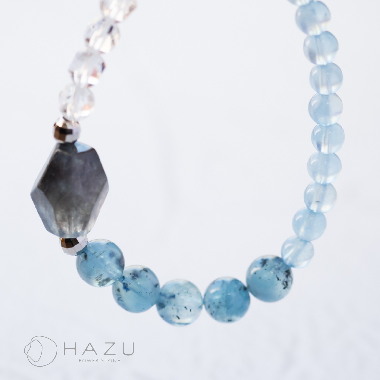 癒しと深海に宿る光［ブラックアクアマリン／アクアマリン／水晶］