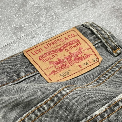 【W34 L32】 香港製 usa levi's blue リーバイス 559 詳細写真3