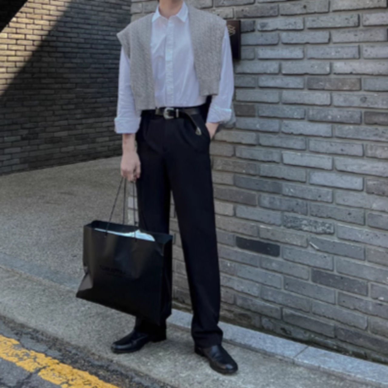 カレッジスタイルカジュアルシャツ　0847