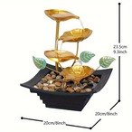 卓上噴水 ライトリング付き USB電源リラクゼーション家の装飾 リビングルーム オフィスの装飾 ギフト プレゼント リラクゼーション