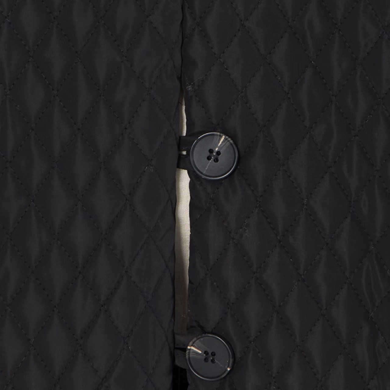 Quilted long coat (ME106)