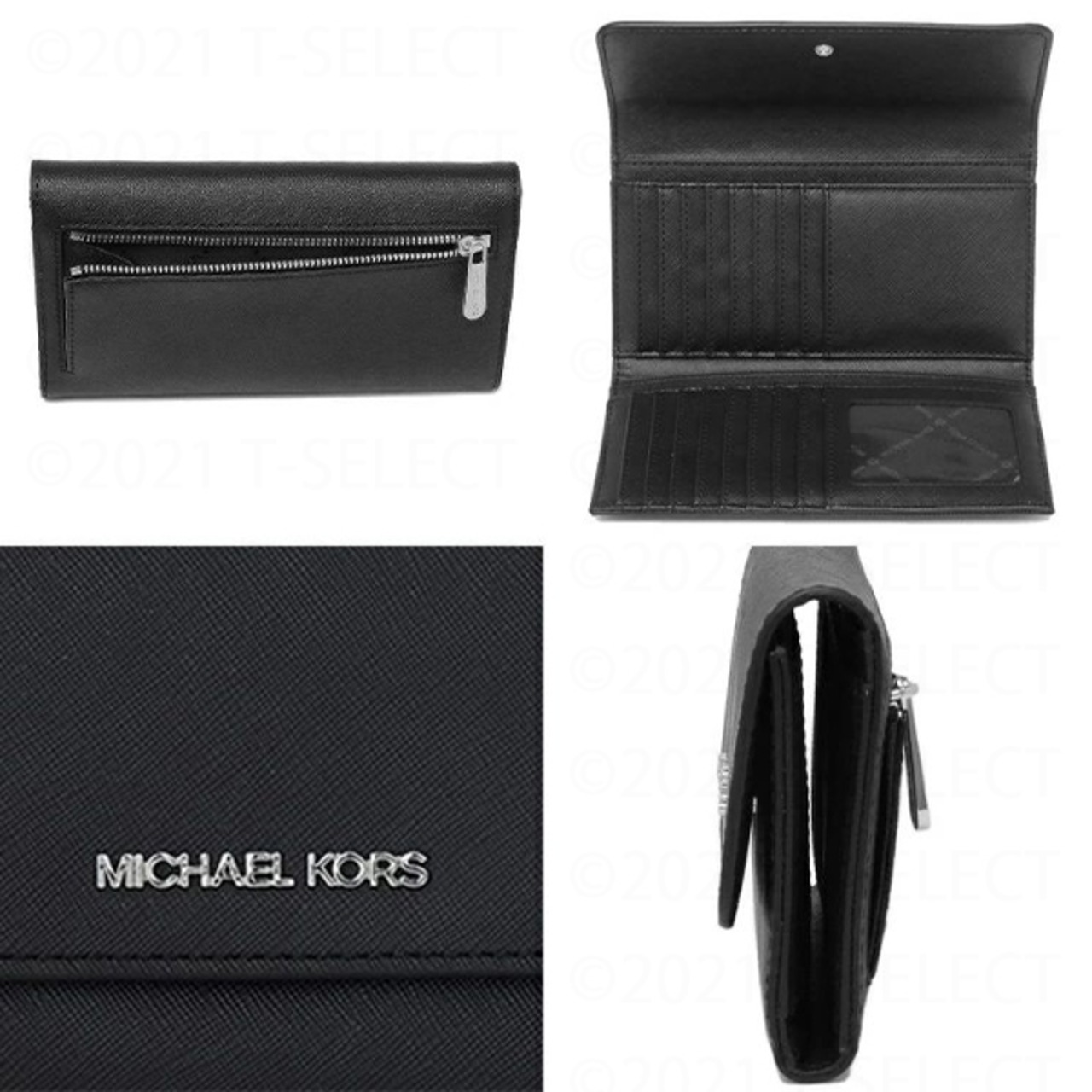 MICHAEL KORS(マイケルコース)トライフォールドウォレット/ブラック