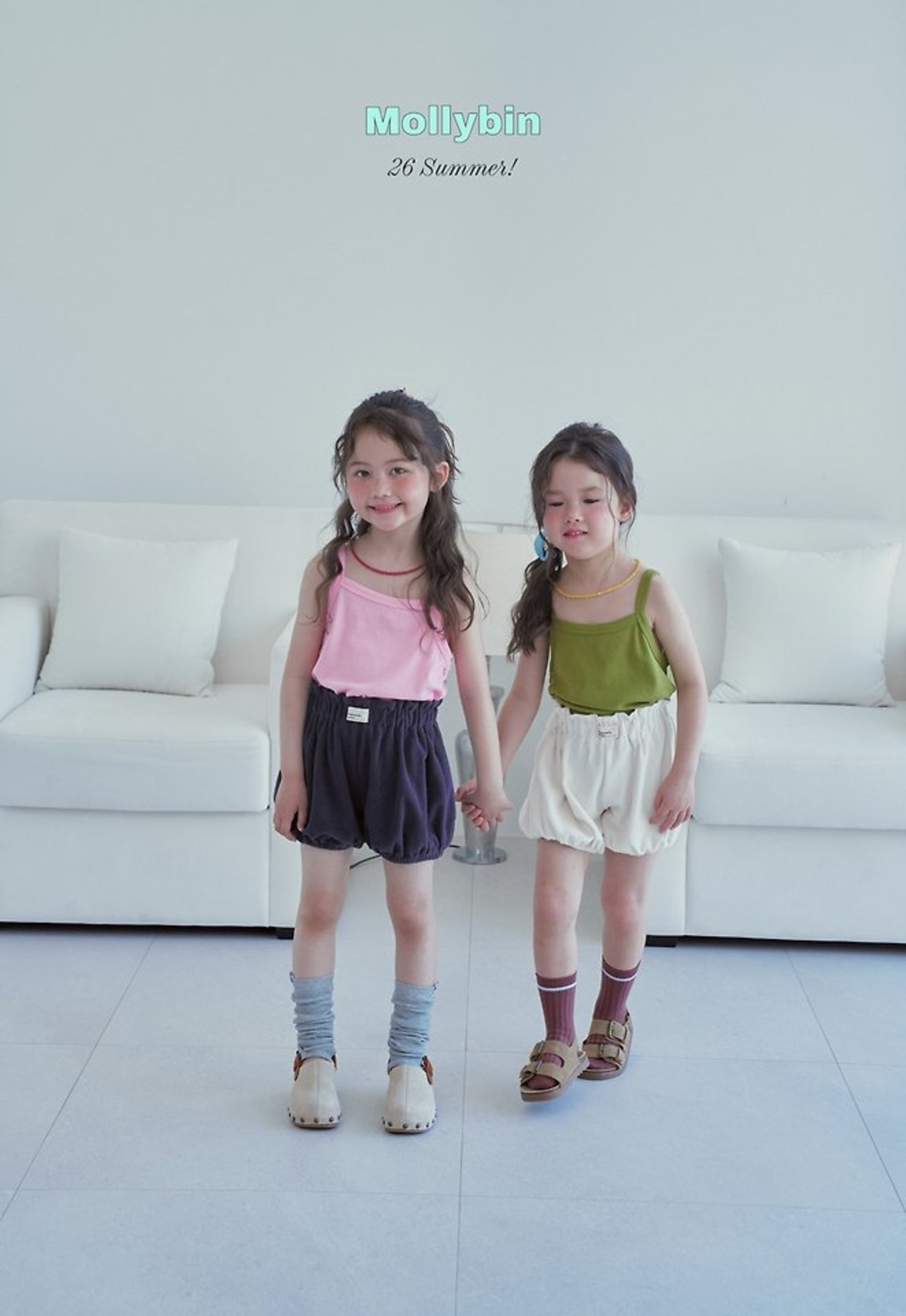 [Mollybin] Bebeteri Half Pants (JS) / [몰리빈] 베베테리하프팬츠 (JS)