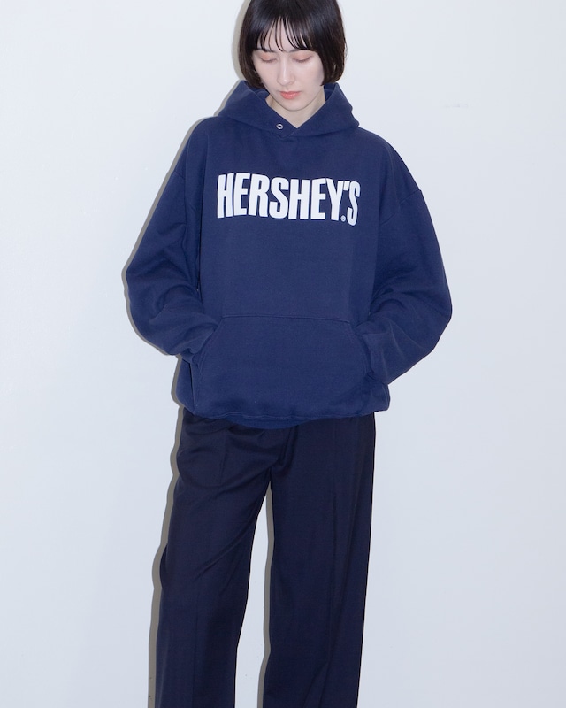 1990s printed sweat parka "HERSHY’S"